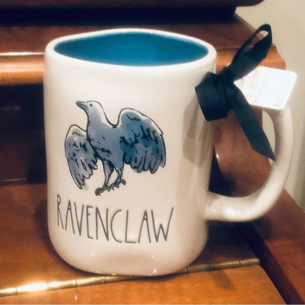 Rae Dunn Ravenclaw Harry Potter White and Blue Mug